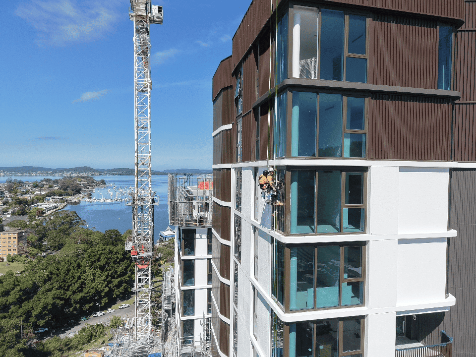 Post construction maintenance Scratches on windows (Gosford)